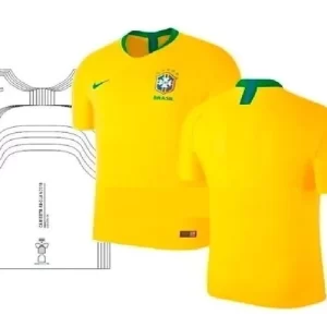 Molde Camiseta Camisa Brasil Seleção Pdf e Cdr