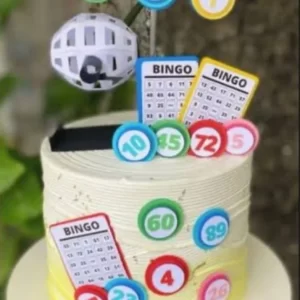 Arquivo Topo de Bolo Bingo com Globo 3d Studio