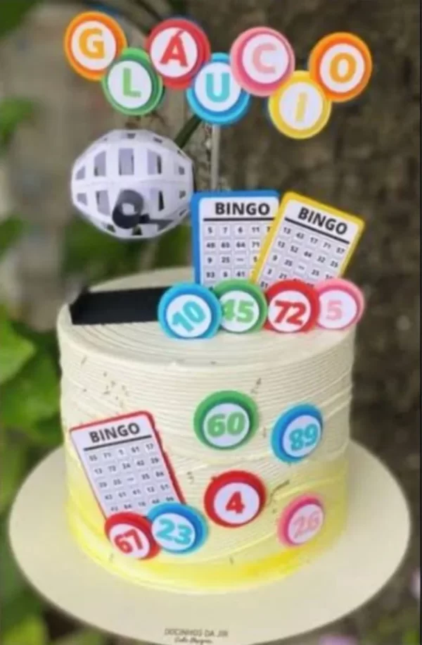 Arquivo Topo de Bolo Bingo com Globo 3d Studio