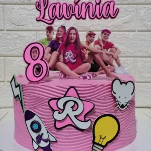 Topo de Bolo Emilly Vick dos Rosas Studio