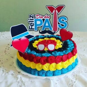 Topo de Bolo Com Tema Dia Dos Pais Studio