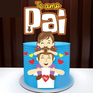 Topper Feliz Dia Dos Pais Silhouette Studio