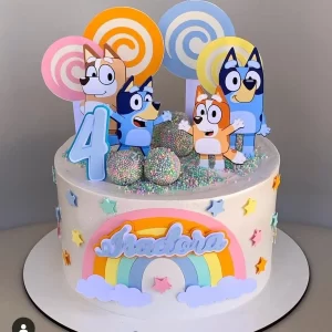 Arquivo de Corte Topo de Bolo Bluey Studio