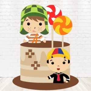 Topo de Bolo Chaves e Kiko Studio