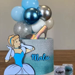 Topo de Bolo Cinderela para Imprimir Studio