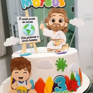 Topo de Bolo o Maior Pintor do Mundo Studio