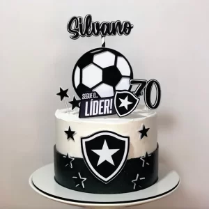 Topper de Bolo Tema Botafogo Studio