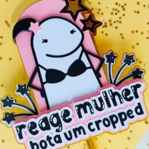Topo de Bolo Flork Reage Mulher Studio