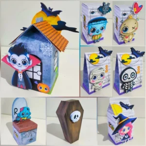 Caixinhas Personalizadas Halloween Studio e Pdf