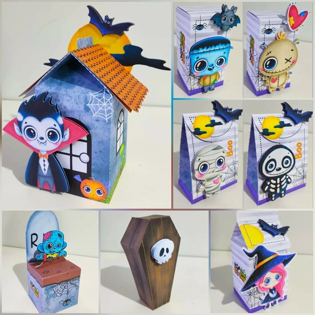 Caixinhas Personalizadas Halloween Studio e Pdf