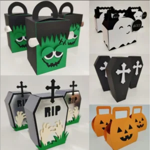 Decoração Caixinhas Tema Halloween Studio