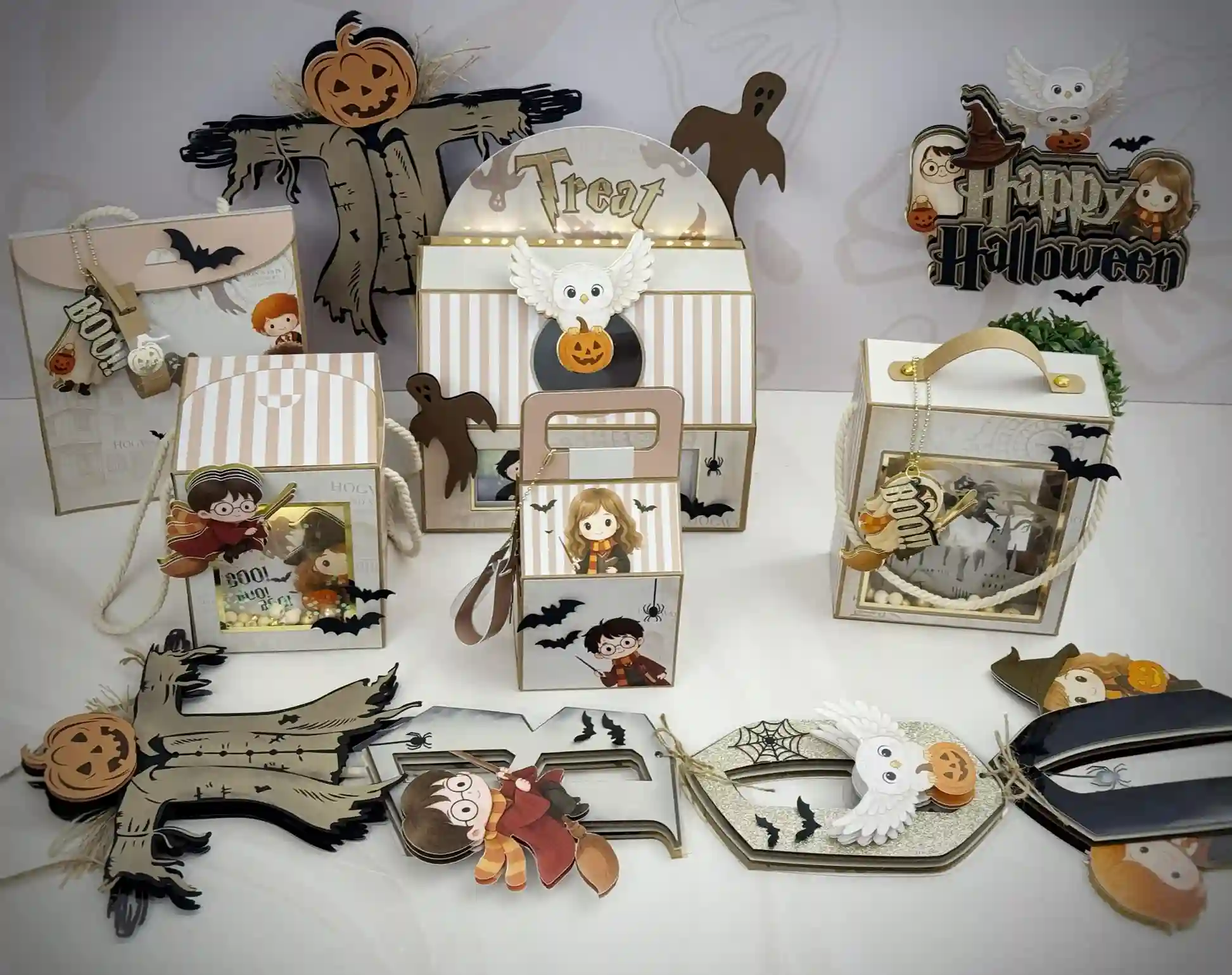 Decoração Halloween do Harry Potter Studio