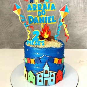 Decoração Topo de Bolo Arraiá Studio