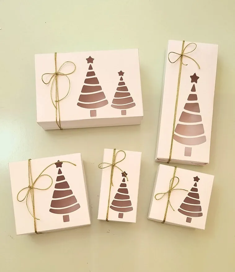 Kit Caixa Para Doces Tema Natal Dxf e Svg