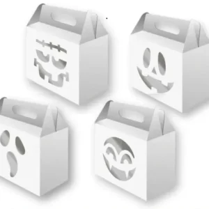 Molde Limpo Caixa Halloween Pdf, Svg e Png