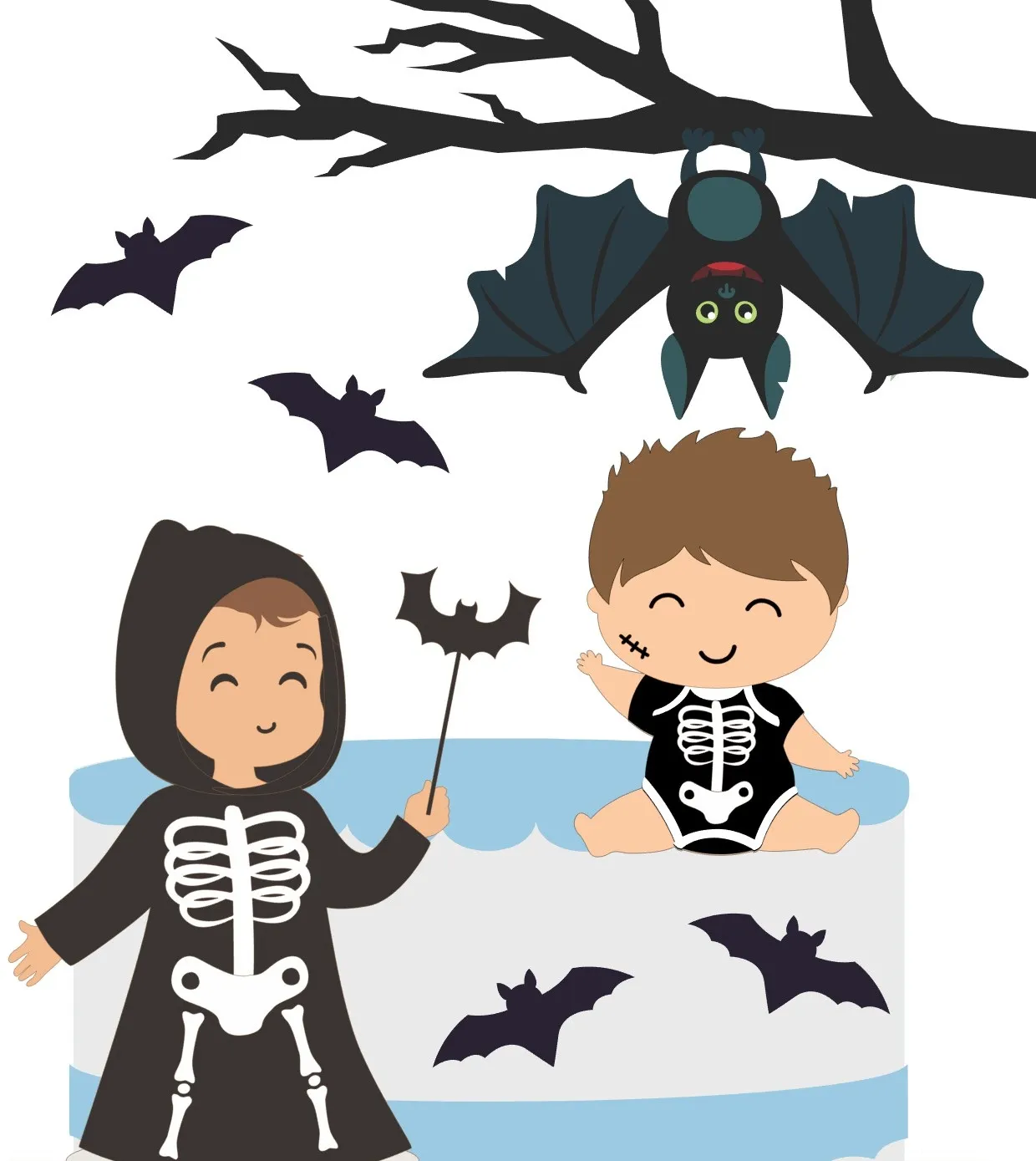 Topo De Bolo Halloween Menino Studio