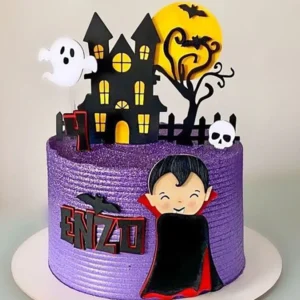 Topo de Bolo Halloween Conde Drácula Studio
