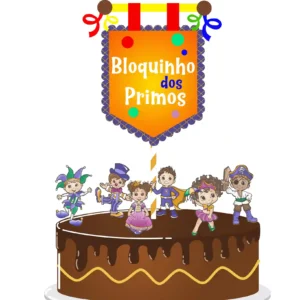 Topo de bolo carnaval adulto studio