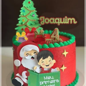 Topper de bolo meu primeiro natal studio